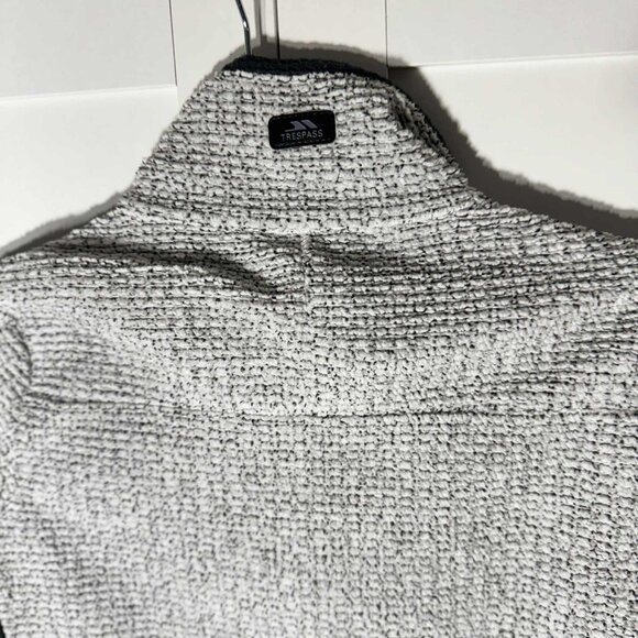 Trespass Women Zipper Sweater Jacket pockets Light Gray MEDIUM - Picture 4 of 7